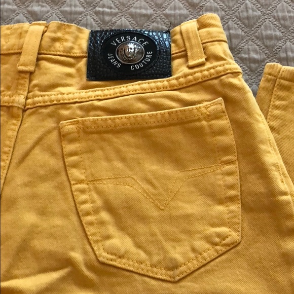 yellow versace jeans